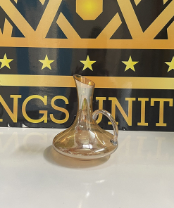 Bình Decanter dáng bầu thủy tinh màu hổ phách